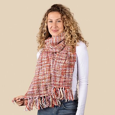 Feelgoodz Artisan Woven Stella 100% Recycled Acrylic Multi Colored Winter Scarf