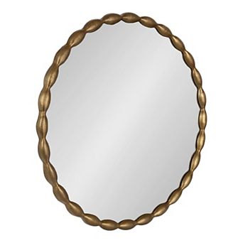 Perlina Round Cast Metal Mirror