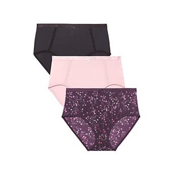 Catherines Plus Size Full Coverage Microfiber Panty 3-Pack