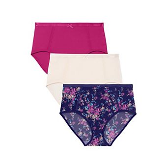 Catherines Plus Size Full Coverage Microfiber Panty 3-Pack