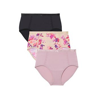 Catherines Plus Size Full Coverage Microfiber Panty 3-Pack