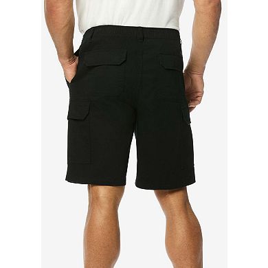 KingSize Men's Big & Tall Comfort Waist 10"" Cargo Shorts