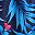 Blue Exotic Floral