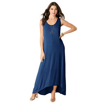 Roaman's Women's Plus Size A-Line Maxi Dress