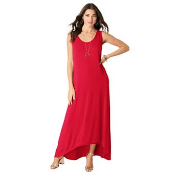 Roaman's Women's Plus Size A-Line Maxi Dress