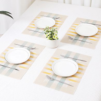 6 Packs Farmhouse Placemats Placemats for Dining Table Decor Indoor Outdoor Table Mat 18"x12"