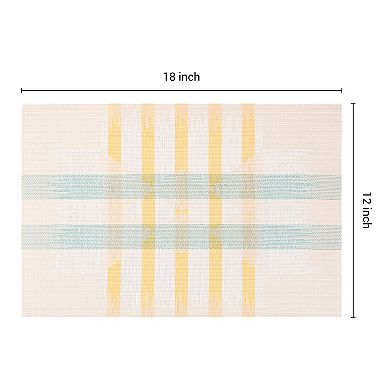 6 Packs Farmhouse Placemats Placemats for Dining Table Decor Indoor Outdoor Table Mat 18"x12"