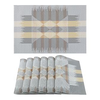 6 Packs Farmhouse Placemats Placemats for Dining Table Decor Indoor Outdoor Table Mat 18"x12"