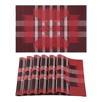 6 Packs Farmhouse Placemats Placemats for Dining Table Decor Indoor Outdoor Table Mat 18"x12"