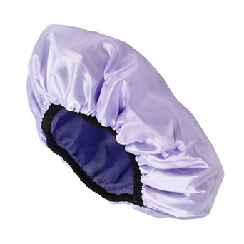 Women's Durable Solid Color Shower Cap for Bathroom Vacation Business Travel