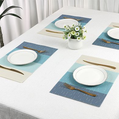 8 Packs Placemats Placemats for Dining Table Decor Indoor Outdoor Washable Table Mat 18"x12"