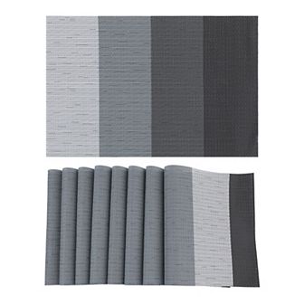 8 Packs Placemats Placemats for Dining Table Decor Indoor Outdoor Washable Table Mat 18"x12"