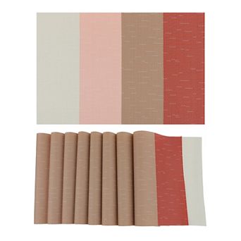 8 Packs Placemats Placemats for Dining Table Decor Indoor Outdoor Washable Table Mat 18"x12"