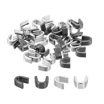 40 pc Zipper Slider Retainers - U Shape Top Stoppers for Closed-end Zippers Replacing
