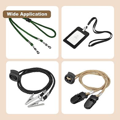 Fold Over Crimp End Caps, 50Pcs 20 x 16mm Ribbon End Clasp Tips Clamp Cord Ends, White Nickel