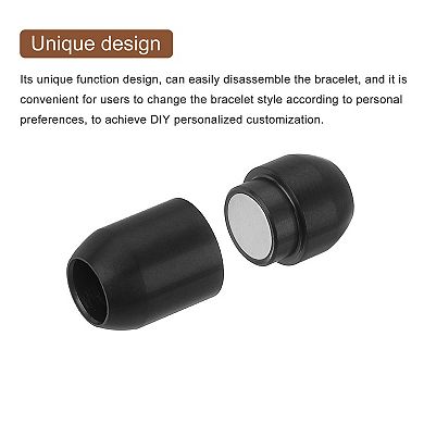 Leather Cord End Clasp, 4Pcs 6mm Hole Leather Clasps, Cord End Caps Closures Cord Buckle