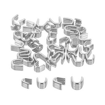 40 pc Zipper Slider Retainers - #3 #5 U Shape Top Stoppers for Zippers Replacing