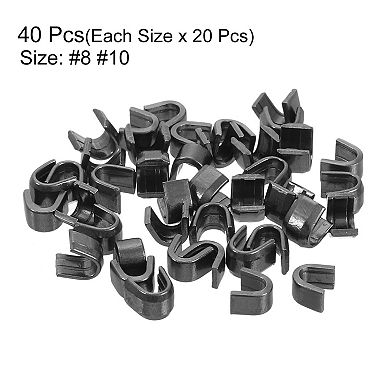 40Pcs Zipper Slider Retainers - #8 #10 U Shape Top Stoppers for Zippers Replacing