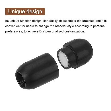 Leather Cord End Clasp, 4Pcs 5mm Hole Leather Clasps, Cord End Caps Closures Cord Buckle