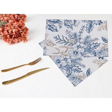 Farmhouse Placemats Set of 4 Polyester Flower Placemats for Dining Table Decor Table Mat