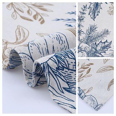 Farmhouse Placemats Set of 4 Polyester Flower Placemats for Dining Table Decor Table Mat