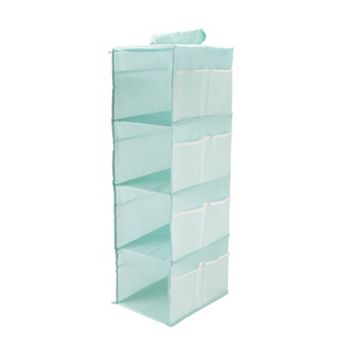 1 pc 4-shelf Closet Hanging Organizer, Hanging Storage Shelves, Foldable Hanging Shelves