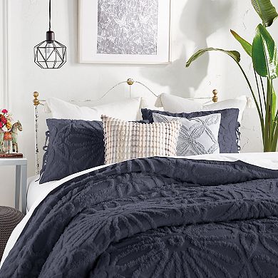 Peri Chenille Medallion Duvet Cover Set with Shams