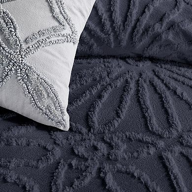 Peri Chenille Medallion Duvet Cover Set with Shams