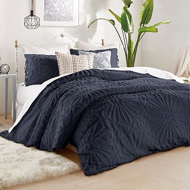 Peri Chenille Medallion Duvet Cover Set with Shams