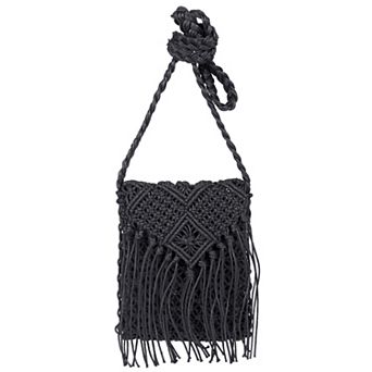 Karla Hanson Boho Macrame Crossbody Bag