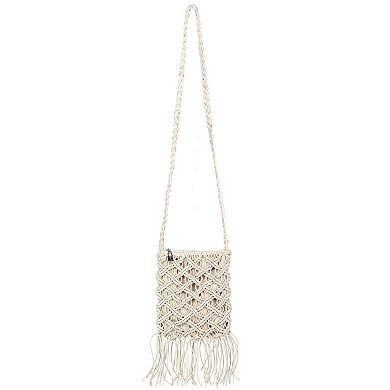 Karla Hanson Boho Macrame Crossbody Bag