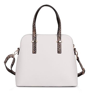 Karla Hanson Grace Satchel Bag with Crossbody Strap