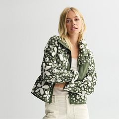 Women's Fuzzy Velour Long Sleeve Jacket – High Neck Thermal Outerwear For Fall & Winter