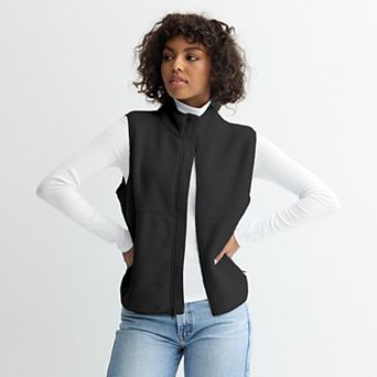 Juniors' SO® Full-Zip Teddy Fleece Vest