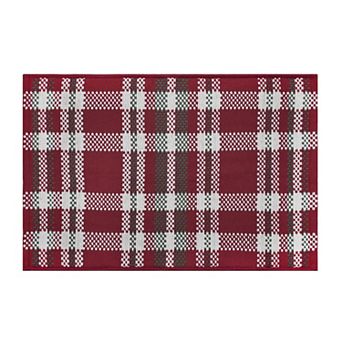 St. Nicholas Square® Holiday Reversible Layering Rug