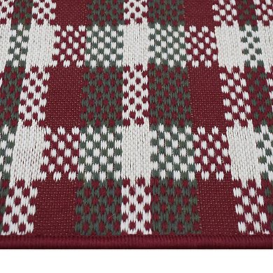 St. Nicholas Square® Holiday Reversible Layering Rug
