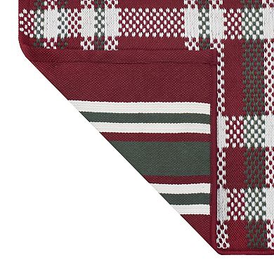 St. Nicholas Square® Holiday Reversible Layering Rug