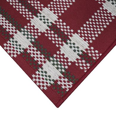 St. Nicholas Square® Holiday Reversible Layering Rug