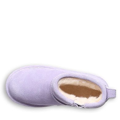 Bearpaw Shorty Girls' Winter Boots Ankle Slip-On Lined Snow Boots