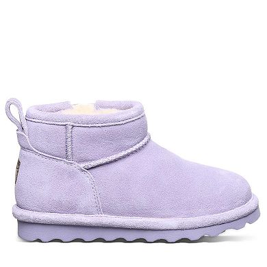 Bearpaw Shorty Girls' Winter Boots Ankle Slip-On Lined Snow Boots