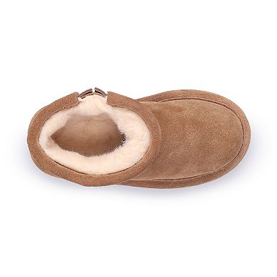 Bearpaw Alyssa Toddler Girls Winter Boots Round Toe Pull-On Design