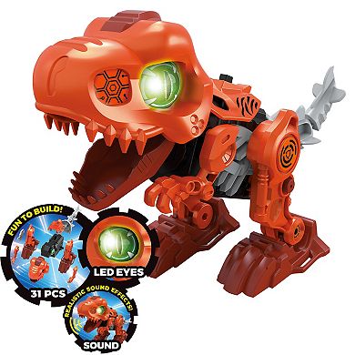 Flipo Orange Dinosaur Tech Build-It Kit