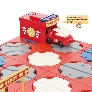 Flipo A-Maze Track DIY Maze Set with Fire Truck