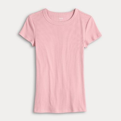 Women's Sonoma Goods For Life® Rib Crewneck Tee