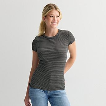 Women's Sonoma Goods For Life® Rib Crewneck Tee