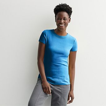 Women's Sonoma Goods For Life® Rib Crewneck Tee