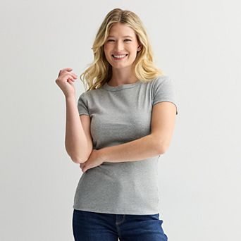 Women's Sonoma Goods For Life® Rib Crewneck Tee