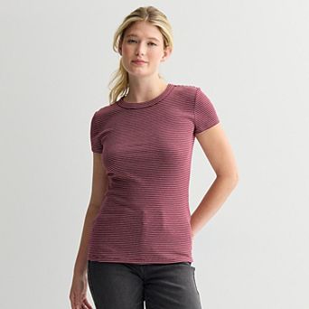 Women's Sonoma Goods For Life® Rib Crewneck Tee