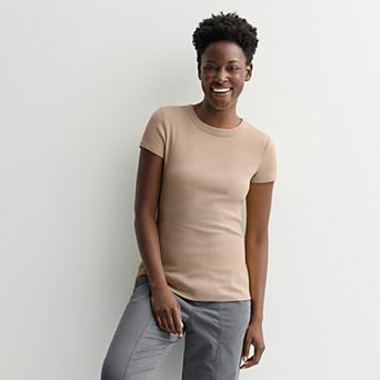 Women's Sonoma Goods For Life® Rib Crewneck Tee
