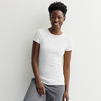 Women's Sonoma Goods For Life® Rib Crewneck Tee